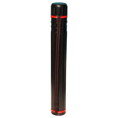Tradineur - Tubo portaplanos de plástico, Ø 10,5 cm, extensible de 64 a 105 cm con correa de transporte, almacenamiento planos, 