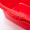 Tradineur - Cubo, Barreño, Tina Multiusos - Fabricado en Plástico - Producto y Utensilio de Limpieza - Forma Cuadrado - Capacida