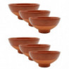 Tradineur - Pack de 6 tazas de barro para vino, Nº 2, tazón, cuenco para licores, aperitivos, producto artesanal, fabricado en E