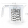 Tradineur - Pack de 2 Jarras de medición con asa - Fabricado en Plástico - Capacidad de 250 ml - Medidas para harina y azúcar ha
