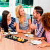 Tradineur - Bandeja rectangular de pizarra - Plato para hostelería, servicio y degustación - Canto rústico - Tabla de piedra nat