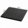 Tradineur - Pack de 6 Bandejas rectangulares de pizarra - Platos para hostelería, servicio y degustación - Canto rústico - Tabla