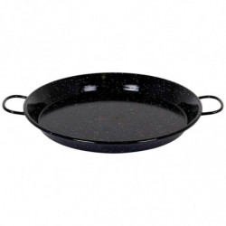 Tradineur - Paellera valenciana esmaltada - Cocinar arroces - Apta para gas, vitrocerámica, cocina eléctrica y lavavajillas - Ø
