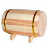 Tradineur - Hucha de madera con forma de barril, barrica de vino, ahorro, guardar dinero, decoración, regalo original, 16 x 10 x