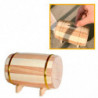Tradineur - Hucha de madera con forma de barril, barrica de vino, ahorro, guardar dinero, decoración, regalo original, 16 x 10 x