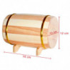 Tradineur - Hucha de madera con forma de barril, barrica de vino, ahorro, guardar dinero, decoración, regalo original, 16 x 10 x