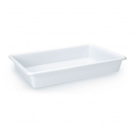 Tradineur - Bandeja rectangular de hostelería - Fabricado en Polipropileno - Apta para microondas y lavavajillas - Capacidad de 