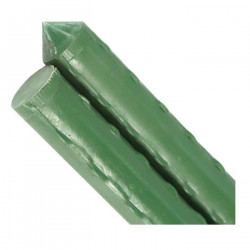 Tradineur - Pack de 12 varillas, tutor de acero plastificado para plantas, soporte plantas, cañas jardín, estacas de planta, 180