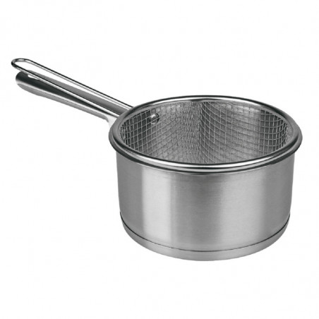 LifeStyle - Cazo de acero inoxidable con cestillo freidor especial inducción de 16 cm