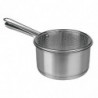 LifeStyle - Cazo de acero inoxidable con cestillo freidor especial inducción de 16 cm