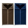 Tradineur - Armario TNT modelo Lidia 160 x 75 x 46 cm, organizador de ropa plegable de tela, ropero tejido no tejido, guardarrop