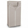 Tradineur - Armario TNT modelo Lidia 160 x 75 x 46 cm, organizador de ropa plegable de tela, ropero tejido no tejido, guardarrop
