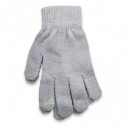 Tradineur - Guantes de puntos de 20 cm- Fabricado en acrílico suave y cálido - Accesorios para otoño e invierno - Diseño Aleator