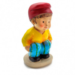Tradineur - Figura de caganer catalán - Fabricado en marmolina - Figura decorativa divertida para nacimiento, navidad, decoració