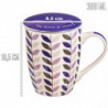 Tradineur - Taza para té, infusiones con filtro y tapa, cerámica y acero inoxidable, mantiene caliente la infusión, regalo origi