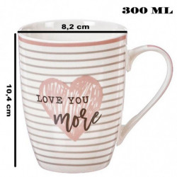 Tradineur - Taza de cerámica para infusiones, té, café, desayuno, apta para lavavajillas y microondas, regalo original (Modelo "