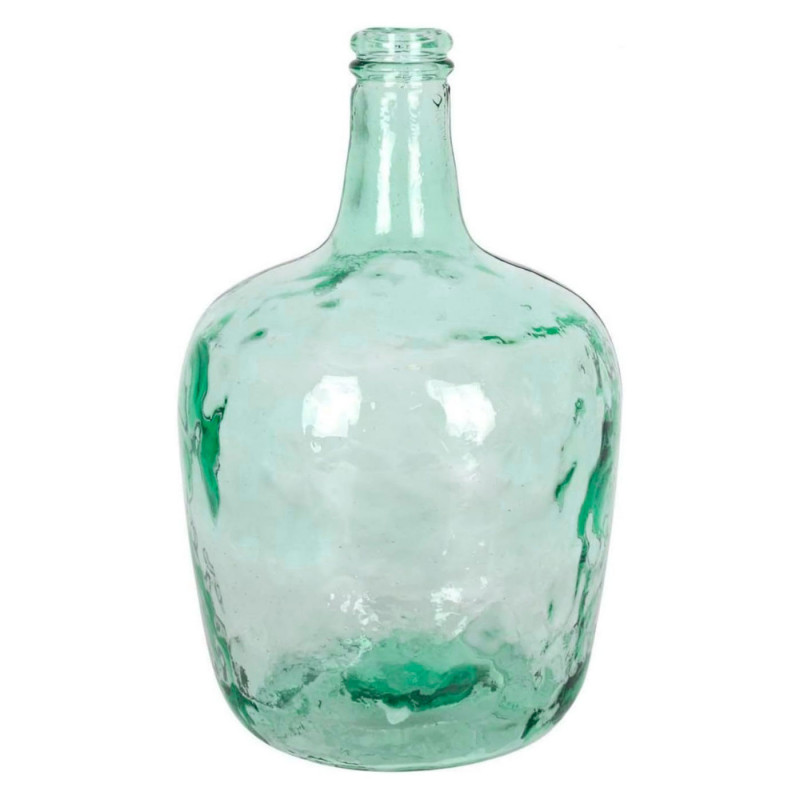 Tradineur - Garrafa de vidrio sin tapón, modelo Apple, 39 x 25,5 cm, damajuana, botella de vidrio liso para almacenar agua, vino Tradineur - Garrafa de vidrio sin tapón, modelo Apple, 39 x 25,5 cm, damajuana, botella de vidrio liso para almacenar agua, vino