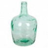 Tradineur - Garrafa de vidrio sin tapón, modelo Apple, 39 x 25,5 cm, damajuana, botella de vidrio liso para almacenar agua, vino