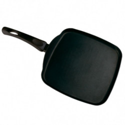 Tradineur - Asadora de aluminio, modelo Luxe, 3 capas antiadherentes, válida para inducción y todo tipo de cocinas, 27 x 27 cm