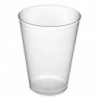Tradineur - Pack de 100 vasos reutilizables de plástico, modelo Cubata, reciclables y extra resistentes, higiénicos, apilables -