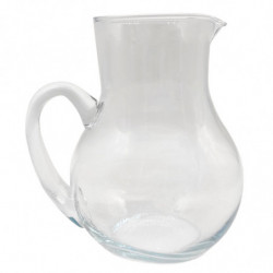 Tradineur - Jarra de cristal, modelo Duero, servir agua, té helado, bebidas frías, limonada, transparente, resistente, frigorífi