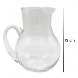 Tradineur - Jarra de cristal, modelo Duero, servir agua, té helado, bebidas frías, limonada, transparente, resistente, frigorífi