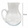 Tradineur - Jarra de cristal, modelo Duero, servir agua, té helado, bebidas frías, limonada, transparente, resistente, frigorífi