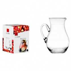Tradineur - Jarra de cristal, modelo Duero, servir agua, té helado, bebidas frías, limonada, transparente, resistente, frigorífi