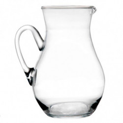 Tradineur - Jarra de cristal, modelo Duero, servir agua, té helado, bebidas frías, limonada, transparente, resistente, frigorífi