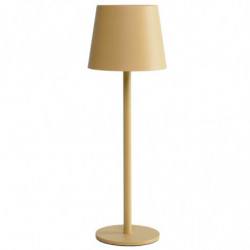 Tradineur - Lámpara LED táctil regulable, 3 tonos luz, intensidad ajustable, USB-C, batería recargable, inalámbrica, portátil, s
