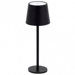 Tradineur - Lámpara LED táctil regulable, 3 tonos luz, intensidad ajustable, USB-C, batería recargable, inalámbrica, portátil, s