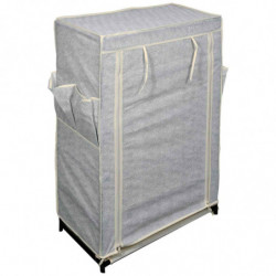 Tradineur - Zapatero TNT 88 x 60 x 30 cm, 5 niveles, soporte organizador de calzado, zapatero de tejido no tejido desmontable co