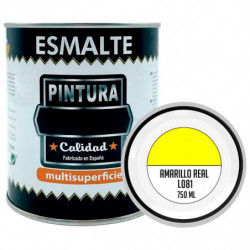 Tradineur - Bote de pintura esmalte - Fabricado en España - Ideal para cualquier superficie, madera, plástico, cristal o cemento