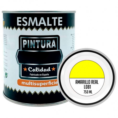 Tradineur - Bote de pintura esmalte - Fabricado en España - Ideal para cualquier superficie, madera, plástico, cristal o cemento