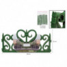Tradineur - Pack de 4 vallas de plástico decorativas de jardín, borde para césped, plantas, flores, decoración de exterior (Verd