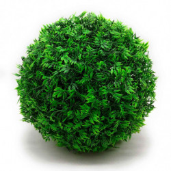 Tradineur - Bola de boj, topiario artificial, planta de plástico, diseño realista, decoración interior y exterior, jardín, hogar