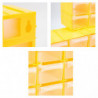 Tradineur - Clasificador apilable modular HG, plástico, 16 compartimentos, almacenamiento de herramientas, tornillos y accesorio