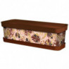 Tradineur - Jardinera de plástico con plato, modelo Animal Print Floral, polipropileno, tiesto, macetero, recipiente para planta