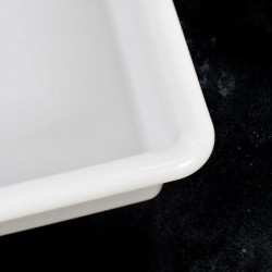 Tradineur - Bandeja frigorífica de almacenamiento con tapa, Nº 4 - HG, plástico, reutilizable, guardar alimentos, fabricada en E