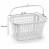 Tradineur - Cesta de plástico para pinzas, canasto, cesta de tender con colgador, almacenamiento, colada, fabricada en España (B