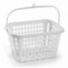 Tradineur - Cesta de plástico para pinzas, canasto, cesta de tender con colgador, almacenamiento, colada, fabricada en España (B