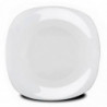 Tradineur - Pack de 6 platos llanos de cerámica, modelo Parma, elegantes, vajilla de cocina, aptos para lavavajillas (Blanco - 2