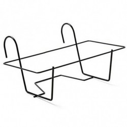 Tradineur - Soporte de metal para jardinera de balcón, incluye ganchos, colgar maceteros, plantas, flores, parapetos y barandas,