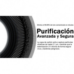 Smartmi - Purificador de Aire 2 - Compatible con Google Home Assistant, Alexa y Apple Homekit - Esterilizador UV - Pantalla OLED