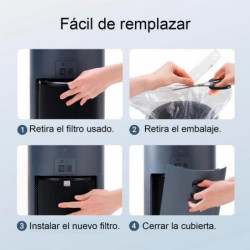 Smartmi - Filtro de repuesto para purificador de aire 2 - Filtro HEPA H13, carbón Activo y filtros preliminares - Absorbe polen,
