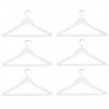Tradineur - Pack de 2 juegos de 3 Perchas de armario - Fabricado en Madera - Ideal para el Almacenamiento y Organización - 23 x