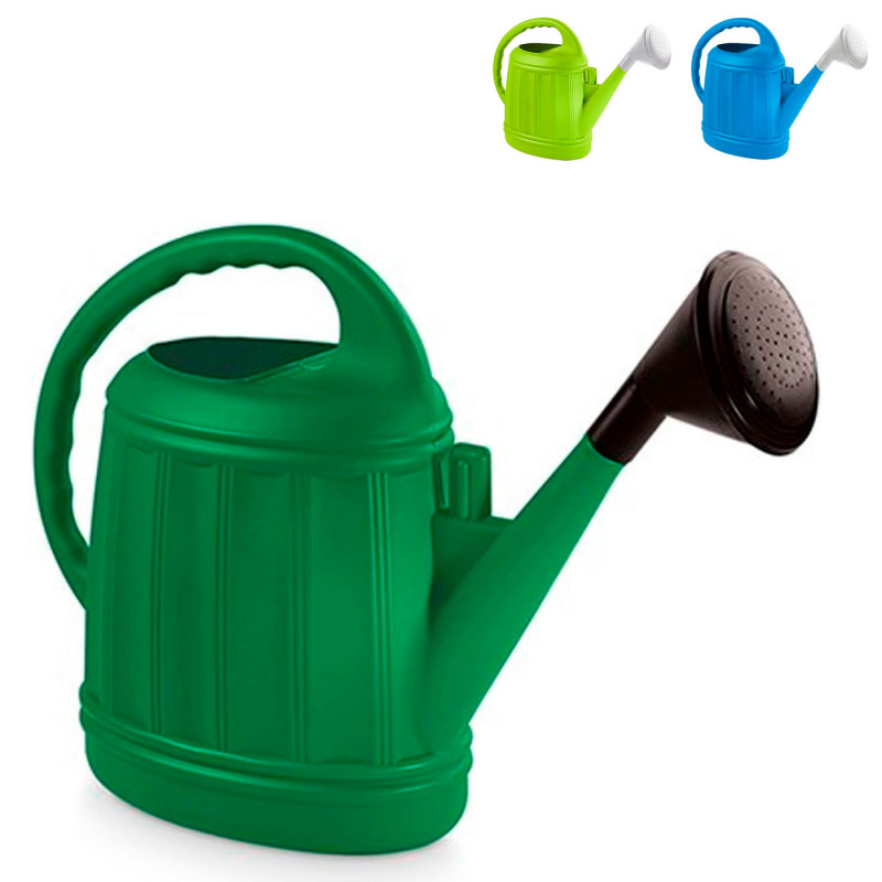 Tradineur - Regadera de plástico, modelo Azahar, fácil llenado, ligera y versátil, regar plantas, flores, interior y exterior, j Tradineur - Regadera de plástico, modelo Azahar, fácil llenado, ligera y versátil, regar plantas, flores, interior y exterior, j