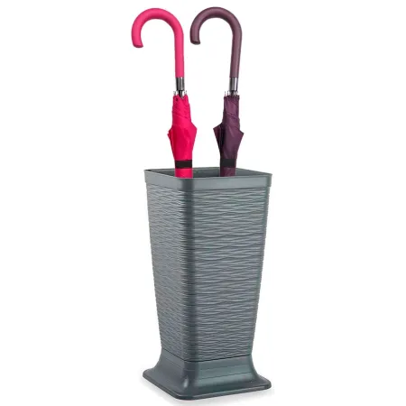 Tradineur - Paragüero de plástico - Estilo Wind - Soporte para paraguas cuadrado para entrada de oficinas, negocios, hogar - 51, Tradineur - Paragüero de plástico - Estilo Wind - Soporte para paraguas cuadrado para entrada de oficinas, negocios, hogar - 51,