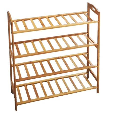 Zapatero de bambú 4 niveles 68 x 24 x 71 cm. Estantería, mueble zapatero de madera 4 alturas multiuso, soporte para zapatos, rec