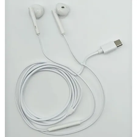 Auriculares para móvil, sonido estéreo, micrófono y cable de 1,2 m, conexión tipo C, cascos compatibles con Xiaomi, Huawei, Sams